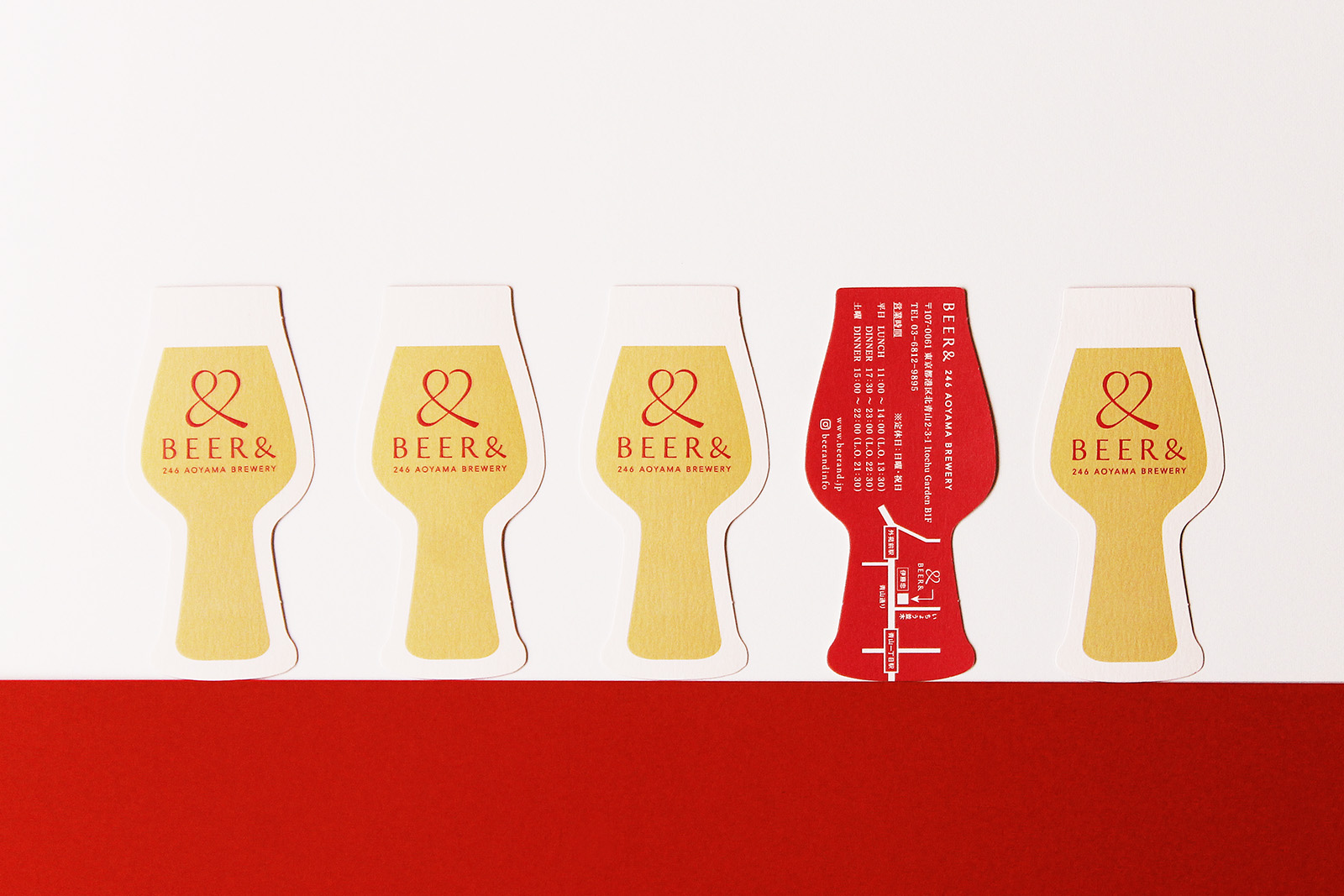 クラフトビール醸造所 BEER&（ビアランド）ショップカード