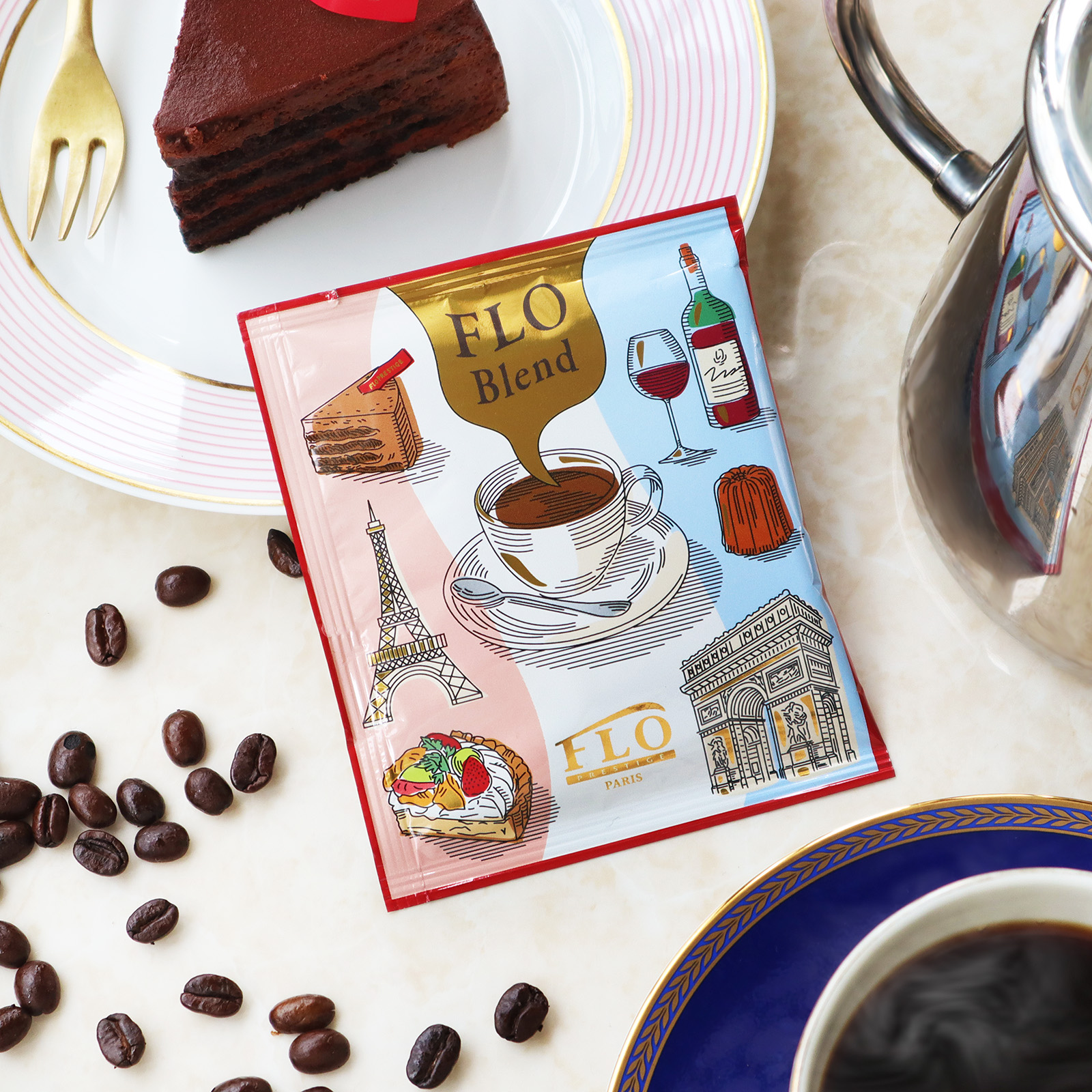 FLO「ドリップコーヒー FLOブレンド」パッケージデザイン_1