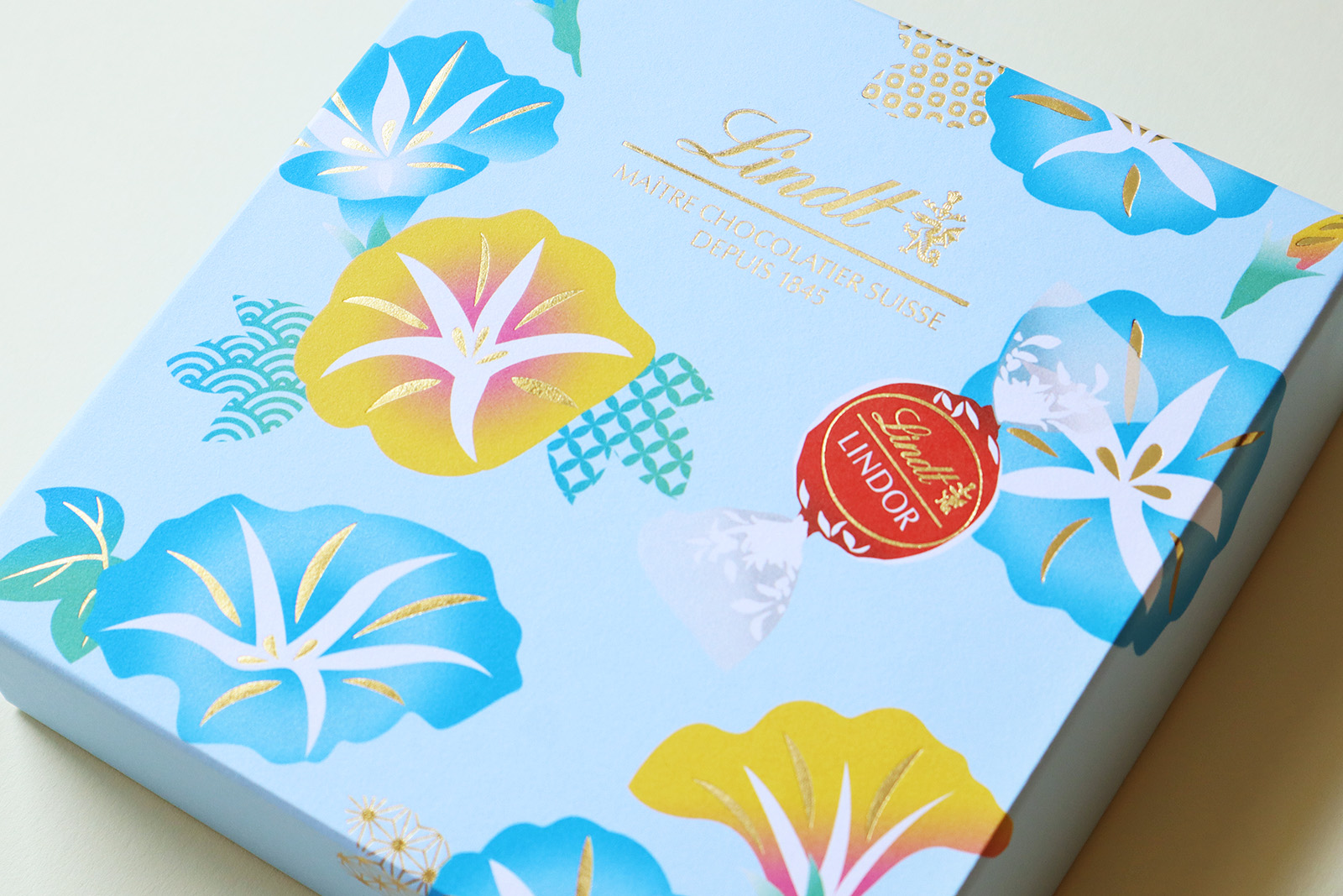 リンツ ジャパンコレクション 朝顔パッケージデザイン_1